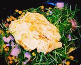 コーン入り♡豆苗&卵のバター醤油炒め♡作り方5写真