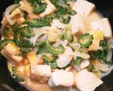 簡単！ゴーヤと高野豆腐の味噌卵炒め作り方13写真