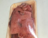 マグロのあらの粒マスタード炒め作り方1写真