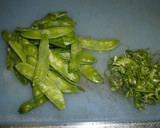 さやえんどうと卵の煮物作り方1写真