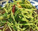うま〜♪ 豆苗のにんにく炒め作り方8写真