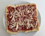 北の大豆きぬ練りおあげを使ったピザ作り方3写真