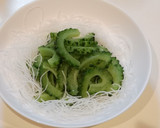 大根つまとゴーヤの和風サラダ作り方5写真