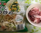 めんつゆ１本で肉焼うどん♪作り方1写真