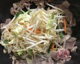 めんつゆ１本で肉焼うどん♪作り方3写真