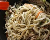 めんつゆ１本で肉焼うどん♪作り方8写真