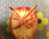 仮面ライダージオウのりんごの飾り切り作り方4写真