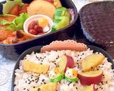さつま芋ご飯 秋弁当 常備菜簡単 詰め方作り方6写真