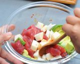 長芋とアボカド&マグロのサラダ丼作り方4写真