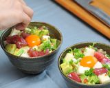 長芋とアボカド&マグロのサラダ丼作り方5写真