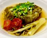 めんつゆde鶏挽肉の和風ロールキャベツ作り方4写真