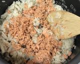 ほぐし鮭の炊き込みご飯（寄せ鍋つゆ）作り方2写真