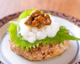 ハンバーグ　しょうゆの実　おろし大根添え作り方9写真