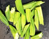 計量スプーンなし♪オクラの胡麻和え作り方2写真