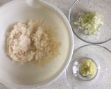 とり胸肉トントン★蓮根つくね作り方1写真
