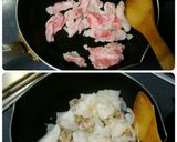 薄切り長芋と豚バラ肉のガーリック甘辛炒め作り方4写真