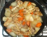 粒マスタード煮物♪簡単豚肉大根人参蓮根作り方17写真