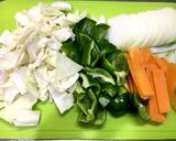 たっぷり野菜の豚バラあんかけ煮作り方1写真