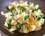 たっぷり野菜の豚バラあんかけ煮作り方3写真