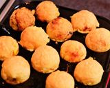 チヂミ粉で美味しいタコ無したこ焼き作り方6写真