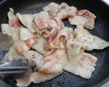 茄子と豚バラ肉のポン酢照り焼き！作り方5写真