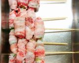 オクラの豚しそ巻き串作り方6写真