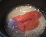 ほんのり桜色✾たらこバターごはん作り方1写真