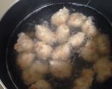 レンコン入り鶏団子スープ作り方3写真