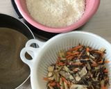 豚バラとひじきの炊き込みご飯作り方5写真