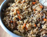 豚バラとひじきの炊き込みご飯作り方7写真