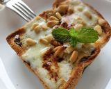 松の実・チーズ　ｏｎ　ぶどうパントースト作り方3写真