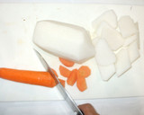 粒マスタード煮物♪簡単豚肉大根人参蓮根作り方4写真