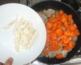 粒マスタード煮物♪簡単豚肉大根人参蓮根作り方9写真