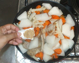 粒マスタード煮物♪簡単豚肉大根人参蓮根作り方12写真