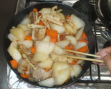 粒マスタード煮物♪簡単豚肉大根人参蓮根作り方15写真