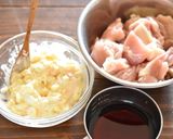 甘辛照りたまチキン作り方1写真