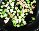 オクラとえのきとベーコンのバター炒め作り方3写真