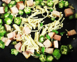オクラとえのきとベーコンのバター炒め作り方4写真