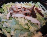 豚肉とキャベツと椎茸の胡麻醤油蒸し焼き作り方3写真