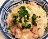 そうめん つゆボナーラ (半田麺)作り方7写真