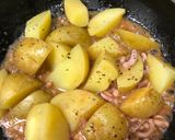塩辛じゃがバター炒め〜クリームチーズ乗せ作り方4写真