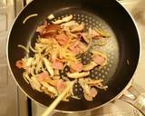 生姜香る、麺つゆでキノコの和風パスタ作り方3写真