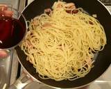 生姜香る、麺つゆでキノコの和風パスタ作り方5写真