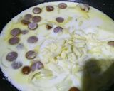 枝豆とソーセージのクリームフェットチーネ作り方3写真