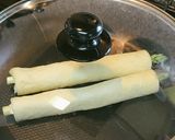 アスパラクリチのきぬ練りおあげ巻き作り方6写真