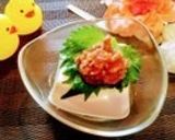 超簡単❤梅練りと大葉の冷奴(*^^)v作り方6写真
