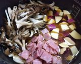 秋の味覚❀さつまいもと舞茸の炊き込みご飯作り方4写真