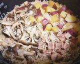 秋の味覚❀さつまいもと舞茸の炊き込みご飯作り方5写真