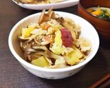 秋の味覚❀さつまいもと舞茸の炊き込みご飯作り方6写真