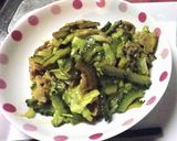 ゴーヤとキャベツの豚みそ炒め作り方5写真